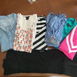 Bundle - 7 tops different brands